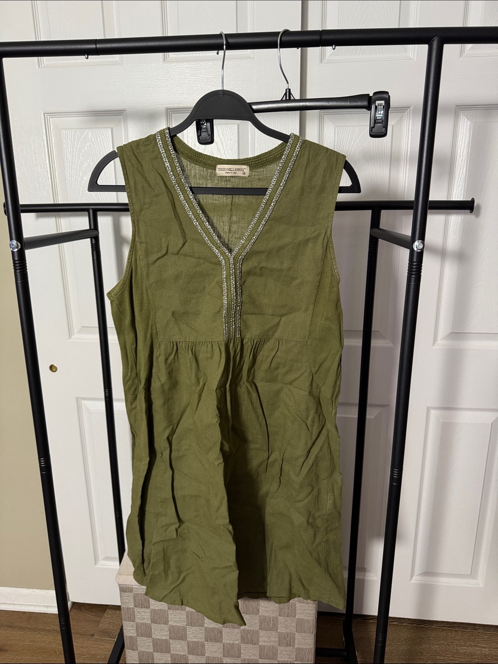 Terzo Millenio Olive Green Dress